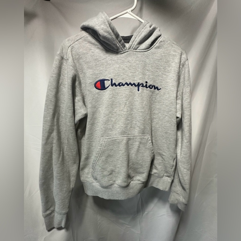 Champion Big Kids Boys Hoodie, Sweatshirt, Top w/blue and red logo